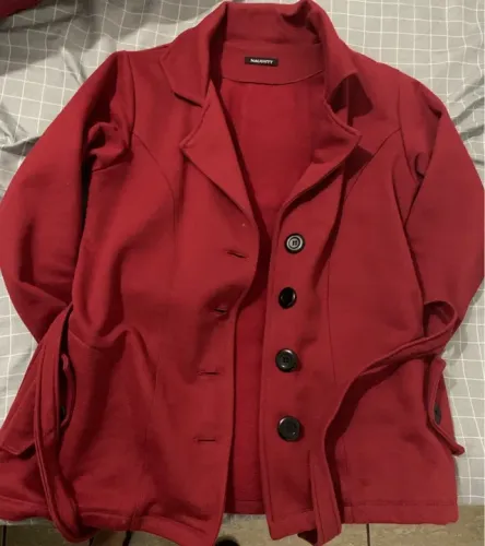 Casaco feminino vermelho