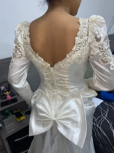 Vestido de Noiva com Laço