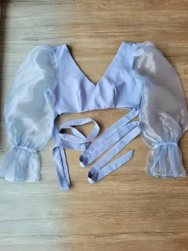 Cropped Azul Claro Kylie Co.