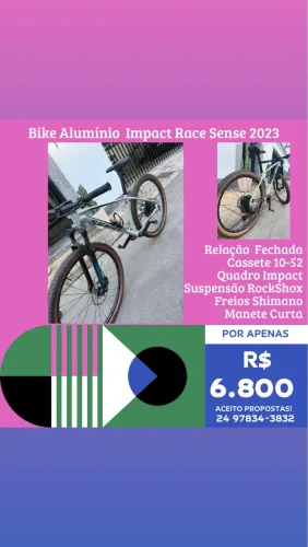 Bike Alumínio Impact Race Sense 2023