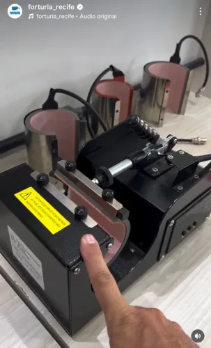 Prensa Térmica NOVA na Caixa - SUBLIMAÇÃO de canecas, copos e garrafas 