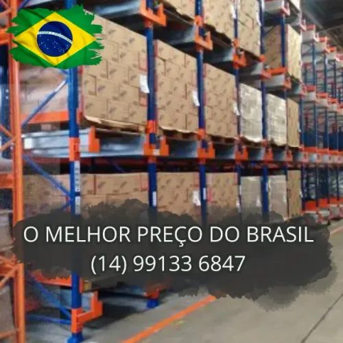 Porta palete estruturado para armazenagem de estoque