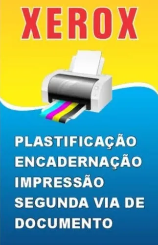 Serviço de Impressão, Plastificação, Encadernação.