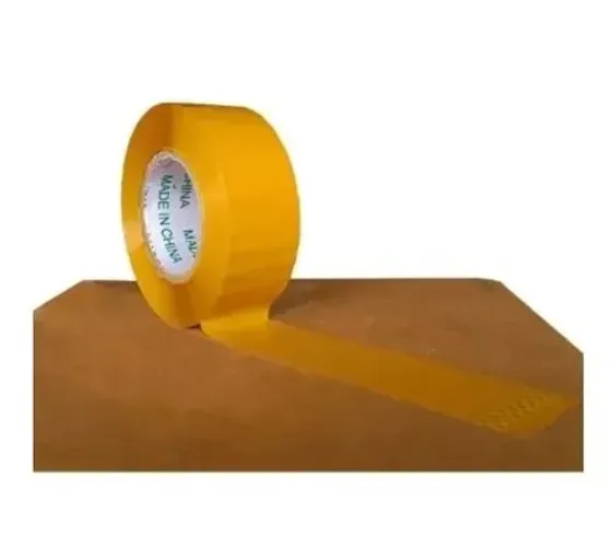 Fita Adesiva Pvc Amarelada 300 Metros Durex Embalagem