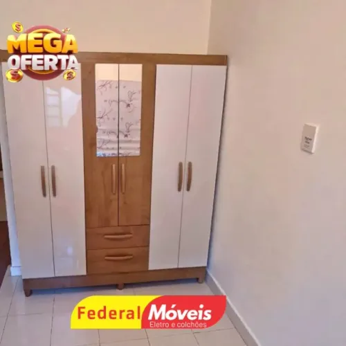 GUARDA ROUPA WHITE 6P 2G C/ ESPELHO (OPCIONAL) TEMOS CREDIÁRIO