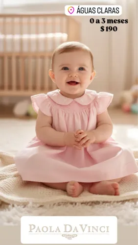 Vestido PAOLA DA VINCI 0 a 3 meses