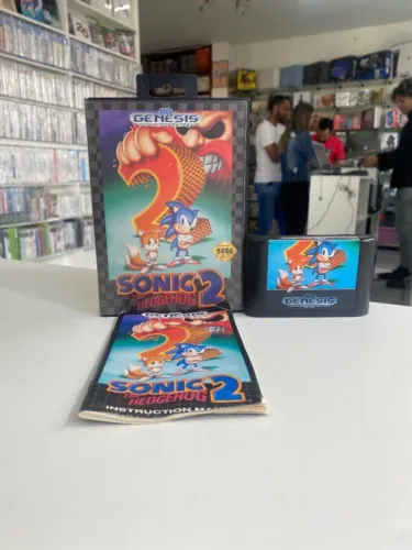 JOGO SONIC THE HEDGEHOG 2 NA CAIXA SEMINOVO - MEGA DRIVE