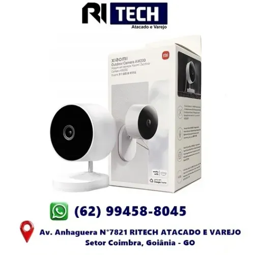 Câmera De Segurança Xiaomi Externa Aw200 Visão Noturna Mi Home Android iOS Alexa Google