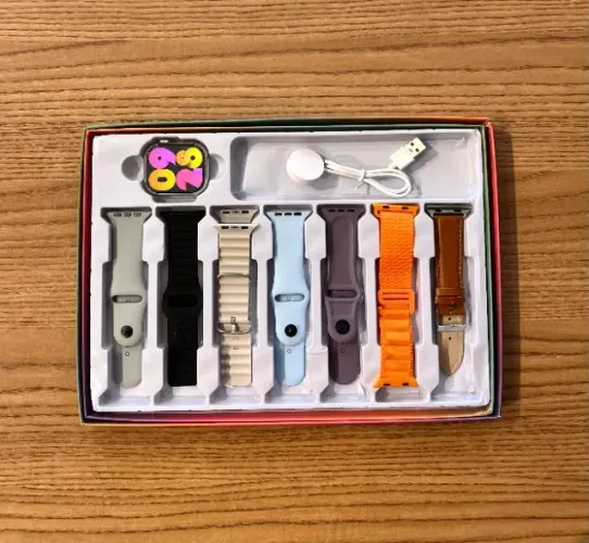 Smartwatch T24 Pro Max - Tela AMOLED Carregamento por Indução 7 Pulseiras, Lançamento 2025
