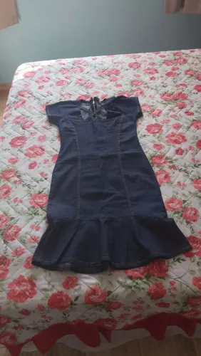 Vestido Jeans Azul - Novo
