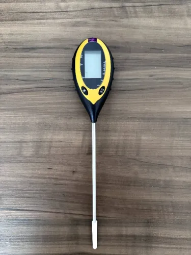 Medidor Digital 4 em 1 - pH, Umidade, Temperatura e Luz do Solo
