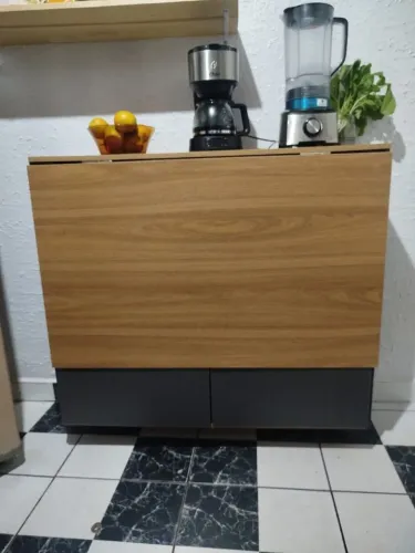 Armario mesa de parede em mdf planejado