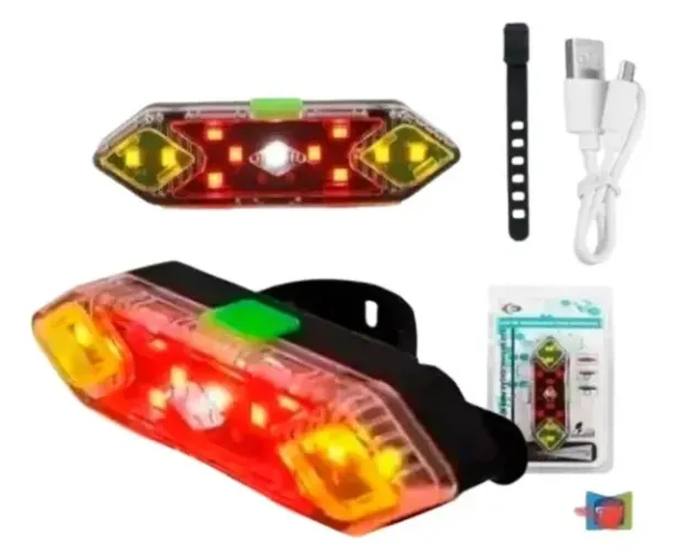 Luz traseira 11-LEDs USB