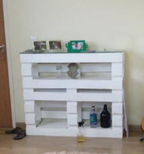 Aparador de pallet madeira