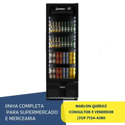 Cervejeira 454 Litros Imbera Porta de Vidro 