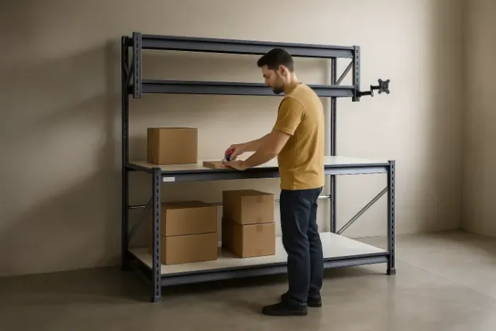 Bancada de Expedição Profissional | Mesa de Embalagem | Estação de Trabalho Logística