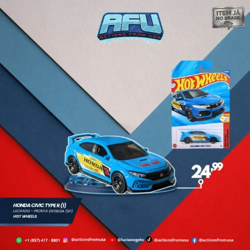 Honda Civic Type R Hot Wheels