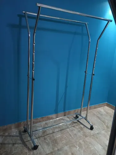 Arara Md Dupla1.20 Chão Cromada Exposição para Roupas- seminovo 