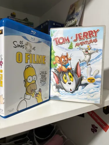 DVDs Tom e Jerry e Os Simpsons