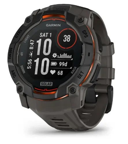Relogio Garmin Instinct 3 50mm preto/cinza novo