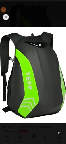 Mochila Moto Aerodinâmica Porta Capacete Impermeável Rígida