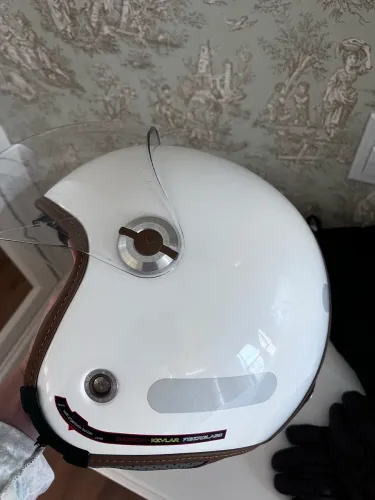 Capacete Nexx branco feminino tam 56