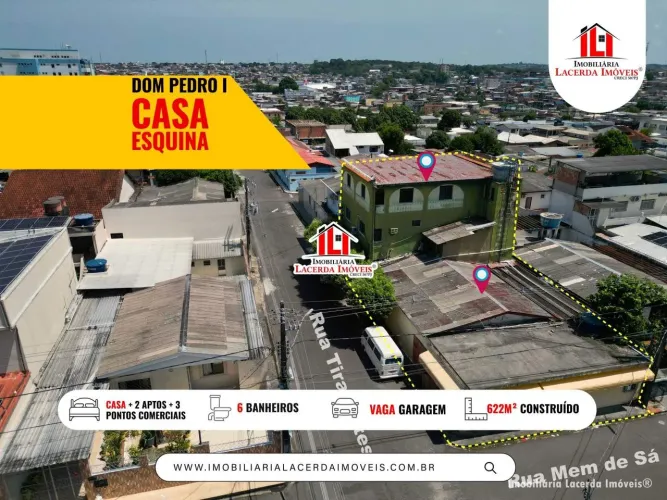 Casa no Dom Pedro 1, Casa + 2 apartamento + 3 salas comerciais, Predio Residencial