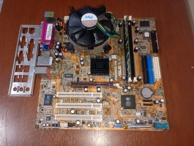 Kit Placa Mãe Asus P5s800-vm + P4 3.0 Mhz Agp 1gb Ram