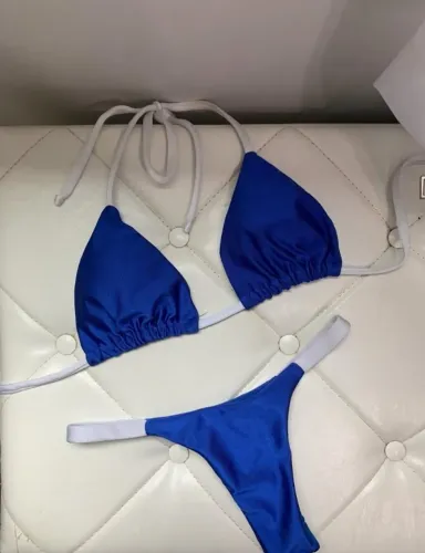 Biquíni Marquinha Azul e Branco