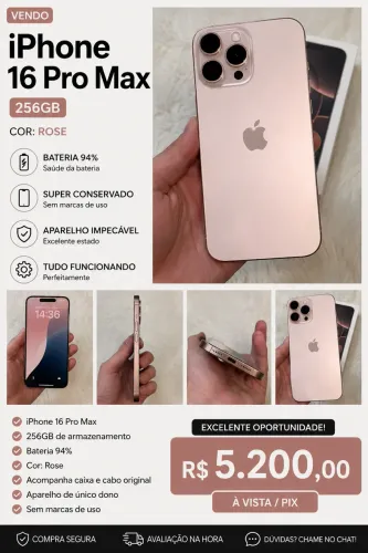 iPhone 16 pro max 256