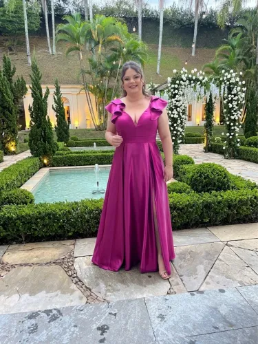 Vestido Festa - Rosa