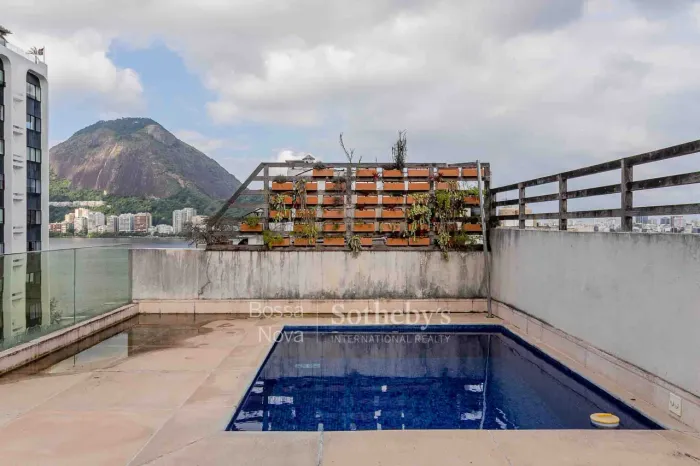 Cobertura com Piscina Privativa e Vista para a Lagoa, Jóquei e Corcovado