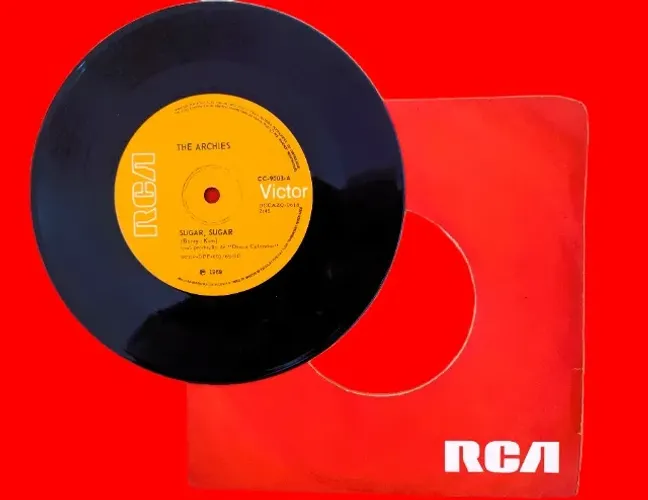 LP Compact Simples Vinil - "THE ARCHIES" - Sugar, Sugar  /  Melody Hill  RCA - 1969