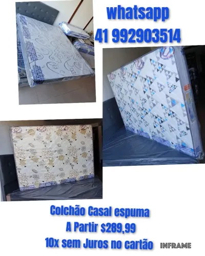 Colchão Casal d20 novo 138x188 # 10x sem juros no cartão
