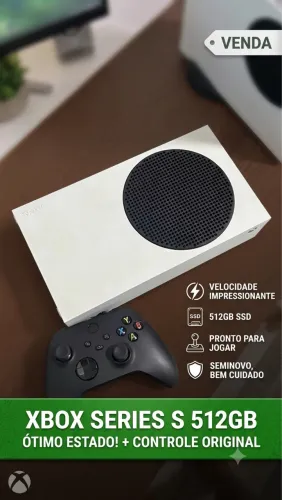 Xbox Series S 512GB - Ótimo Estado + Controle Original