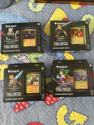 Set completo dos 4 commander deck FINAL FANTASY