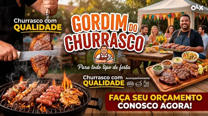 Churrasqueiro para todos eventos