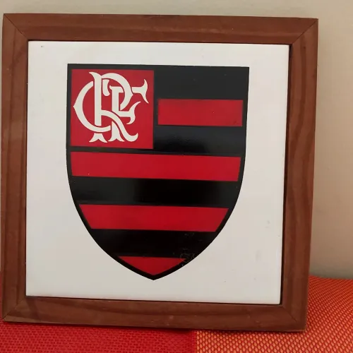 QUADRO FLAMENGO EM AZULEJO