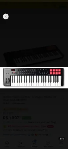 TECLADO CONTROLADOR M AUDIO MKV 49 TECLAS