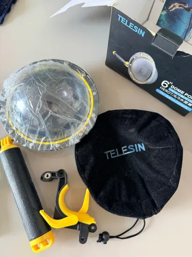 Dome Telesin GoPro Hero 5/6/7 + Bastão Flutuante + Gatilho