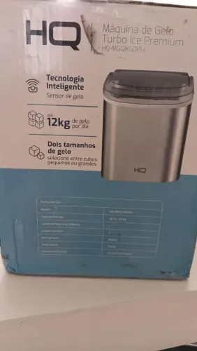 máquina de gelo 12kl HQ inteligente