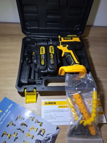 Parafusadeira e Furadeira 48V Max + 2 Baterias e Acessórios