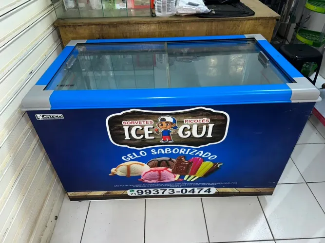EXPOSITOR FREEZER HORIZONTAL ARTICO - CONSERVADOR DE SORVETES E PICOLÉS