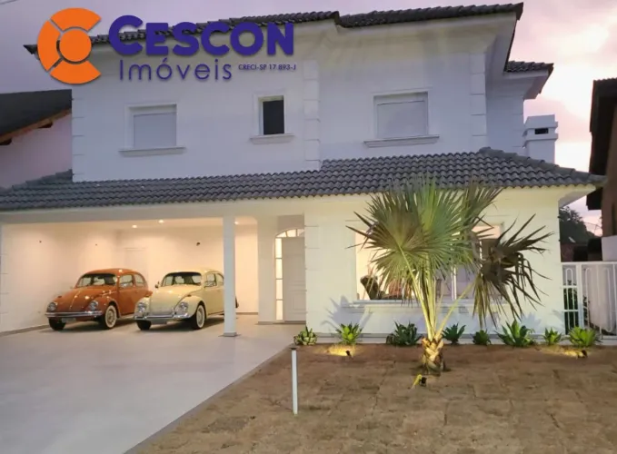 Casa em Condomínio de Luxo na Aldeia da Serra, Santana de Parnaíba-SP - 4 Quartos, 4 Suíte