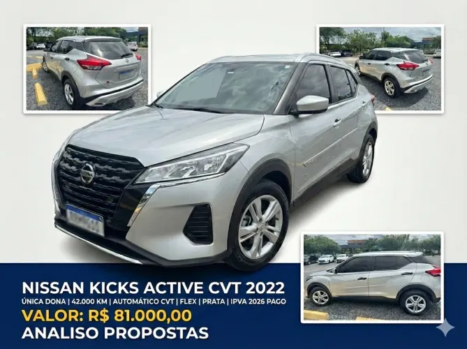 Nissan Kicks Active S 1.6 16V Flex Aut. 2022