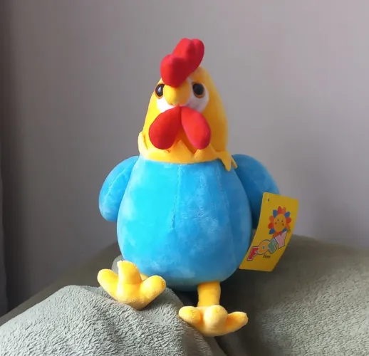 Bicho de Pelúcia Galo Azul 26cm - Presente infantil / Decoração de festa