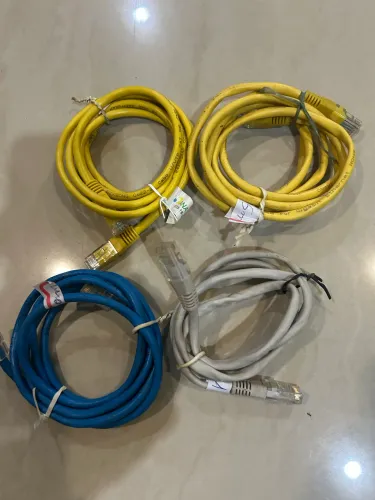LOTE C/ 4 CABOS DE REDE RJ45 CAT5e