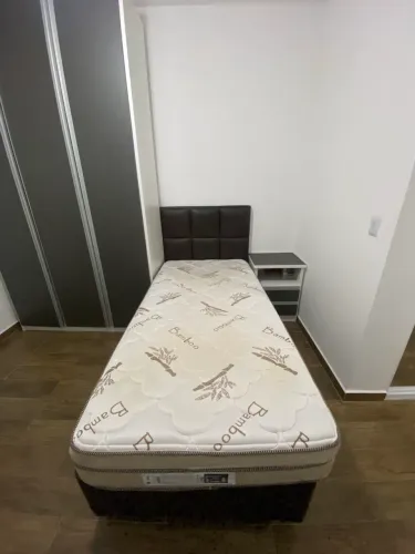 Cama Box + Cabeceira + Colchão Bambu