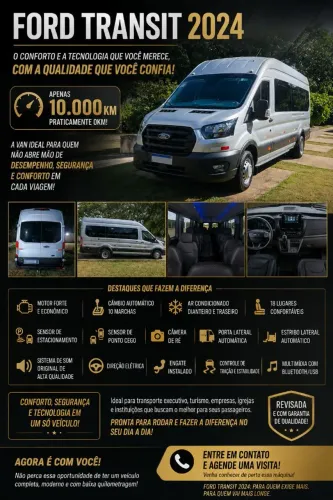 Ford Transit Minibus Vidrada 2.0 16V DIE Aut. 2024