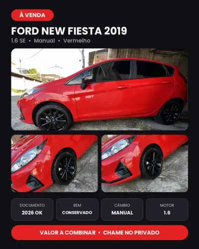 Ford Fiesta SE 1.6 16V Flex 5P 2019